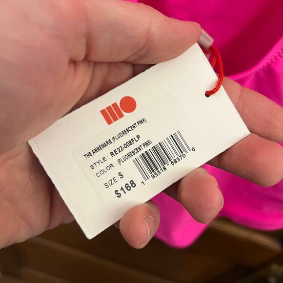 Solid & Striped Women's sz S One Piece Swim THE ANNE-MARIE Fluorescent Pink NWT - Picture 10 of 12